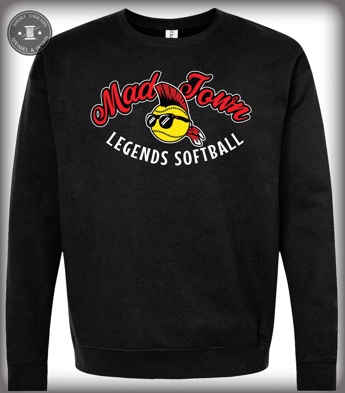 Madtown Softball D2 Design Adult Crewneck