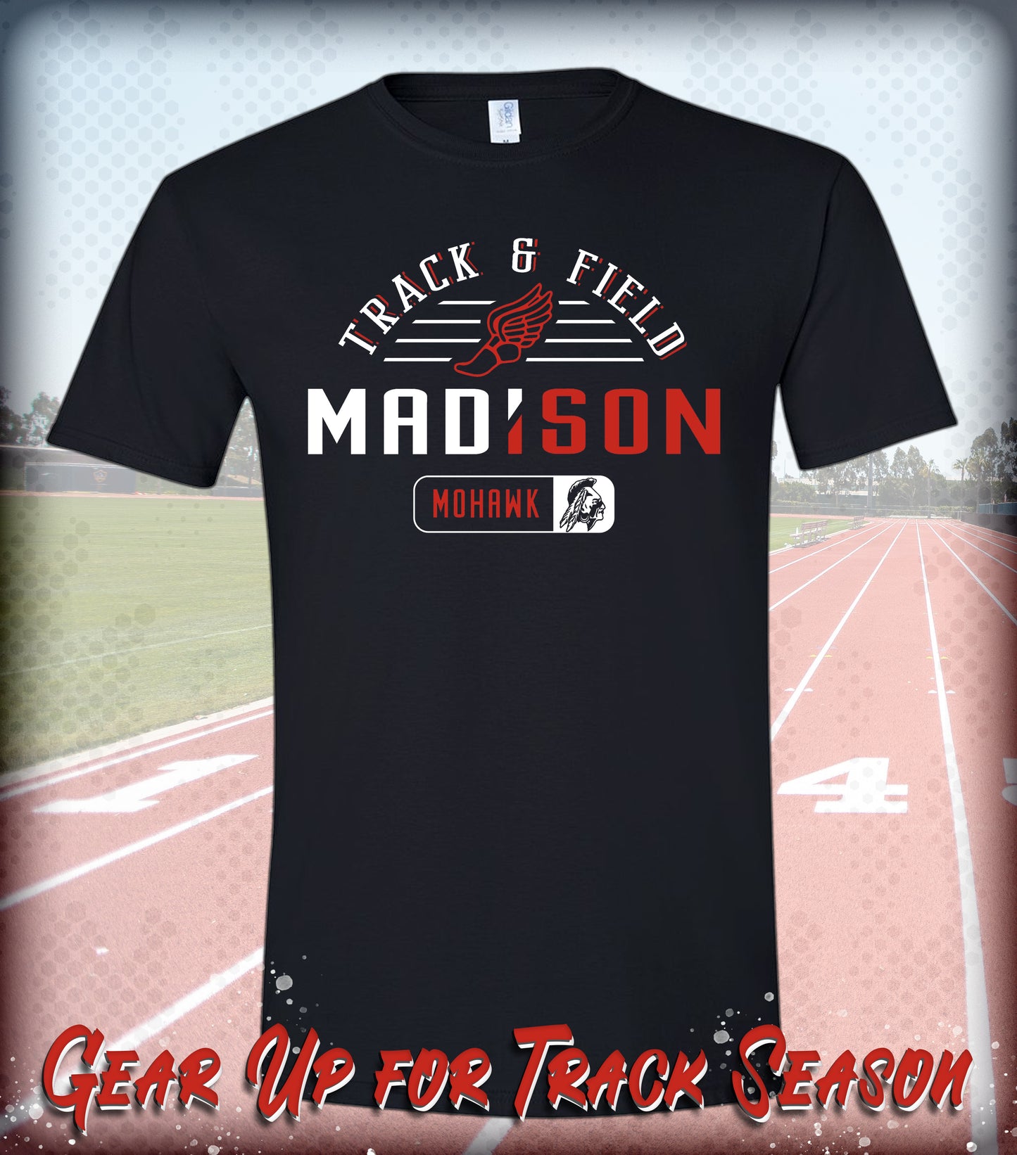 Madison "Track & Field" Crewneck T-Shirt