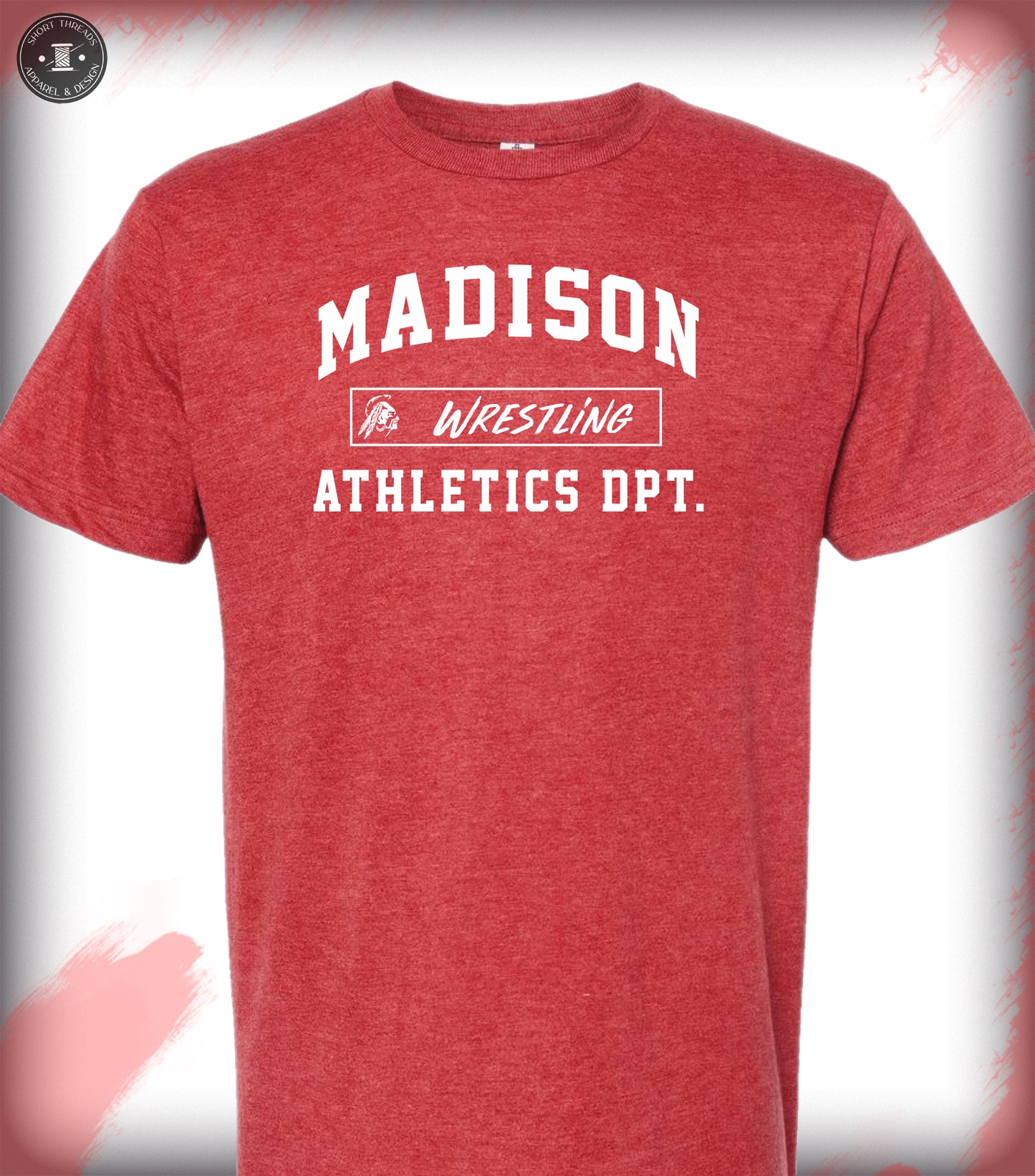 Wrestling Athletic Dpt. T Shirt Red