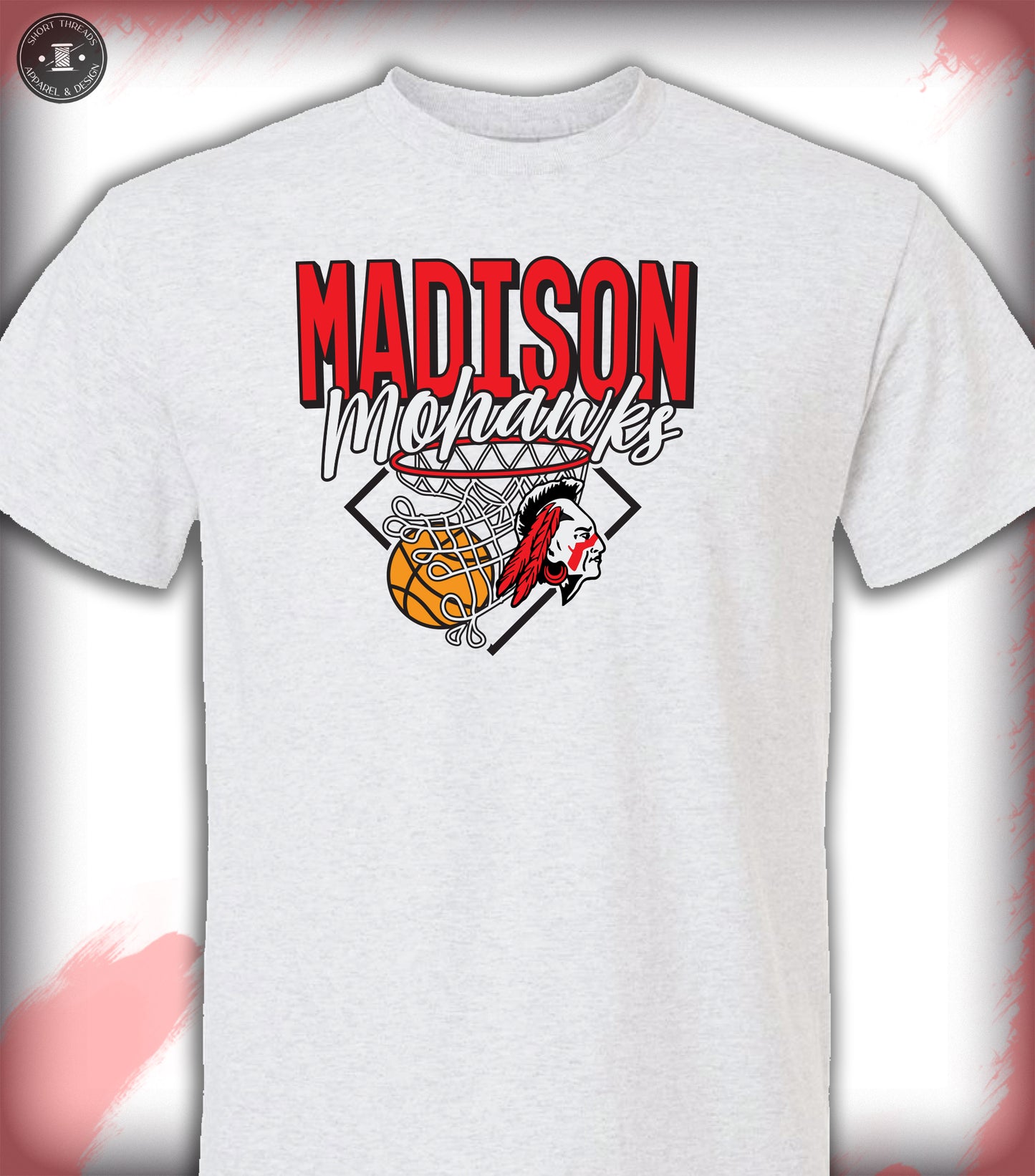 Basketball Throwback Adult Ash Gray