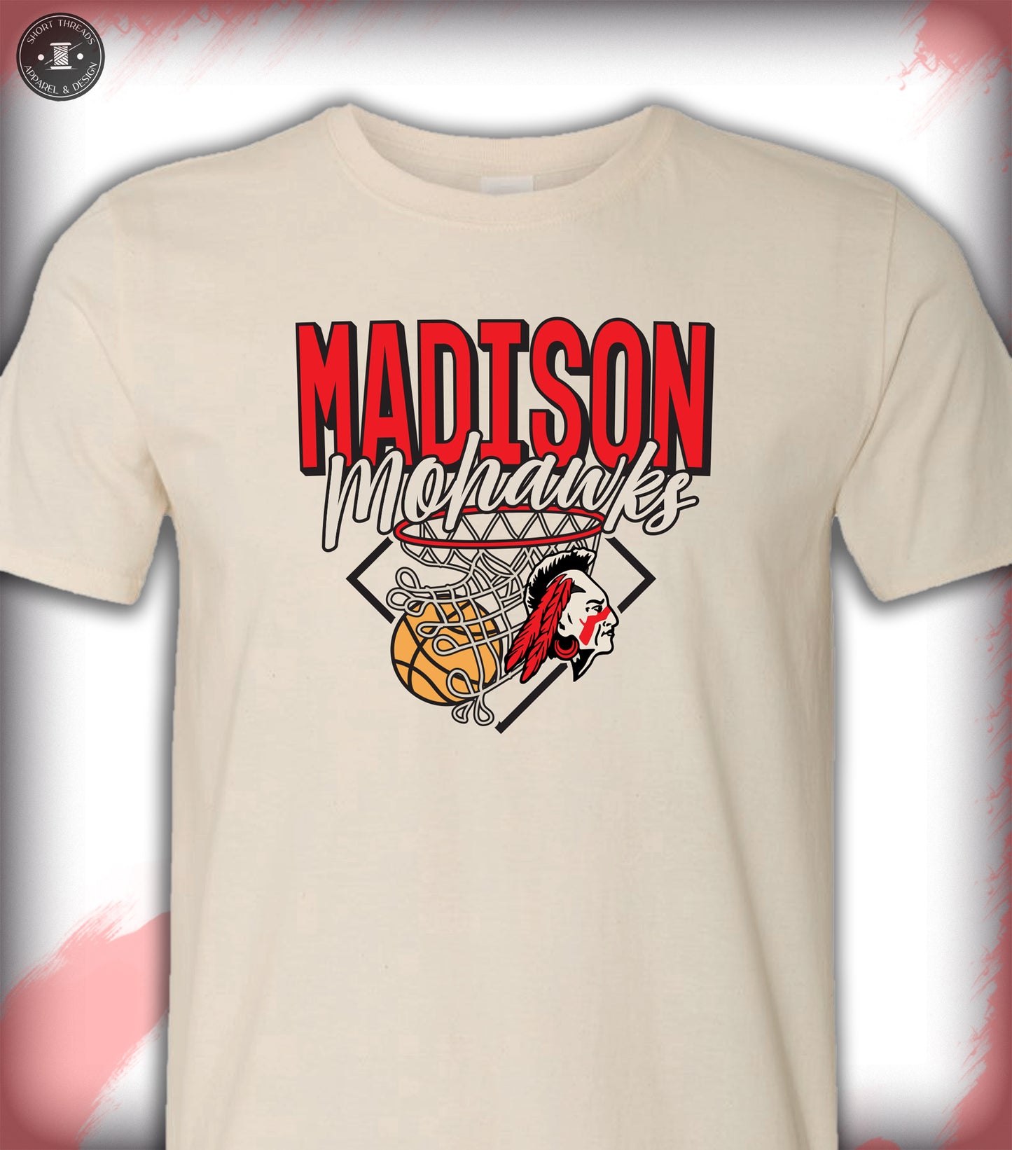 Basketball Throwback Adult Natural(off white)