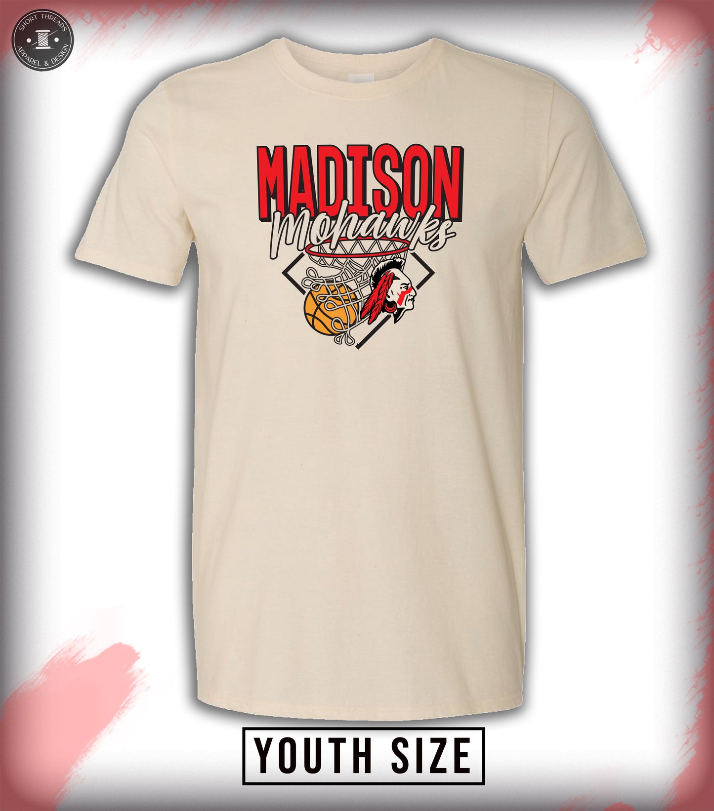 Basketball Throwback Natural(off-white) YOUTH