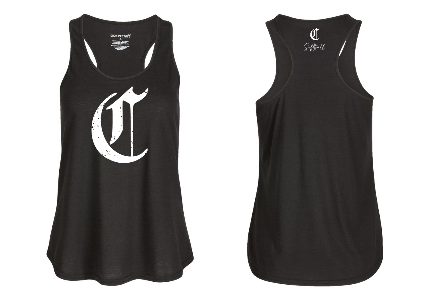 Women's Racerback "Olde English Logo"