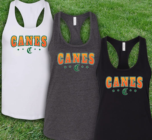 Women's "Cane's 4 Star" Racerback Tank