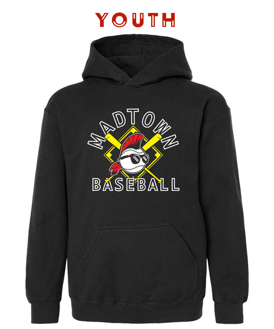 YOUTH Madtown Crossed Bats Hoodie