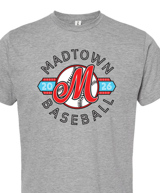 Madtown M Shirt Gray Adult