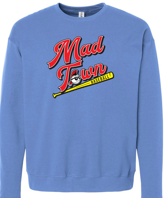 Madtown Stacked Logo Blue Crewneck Adult