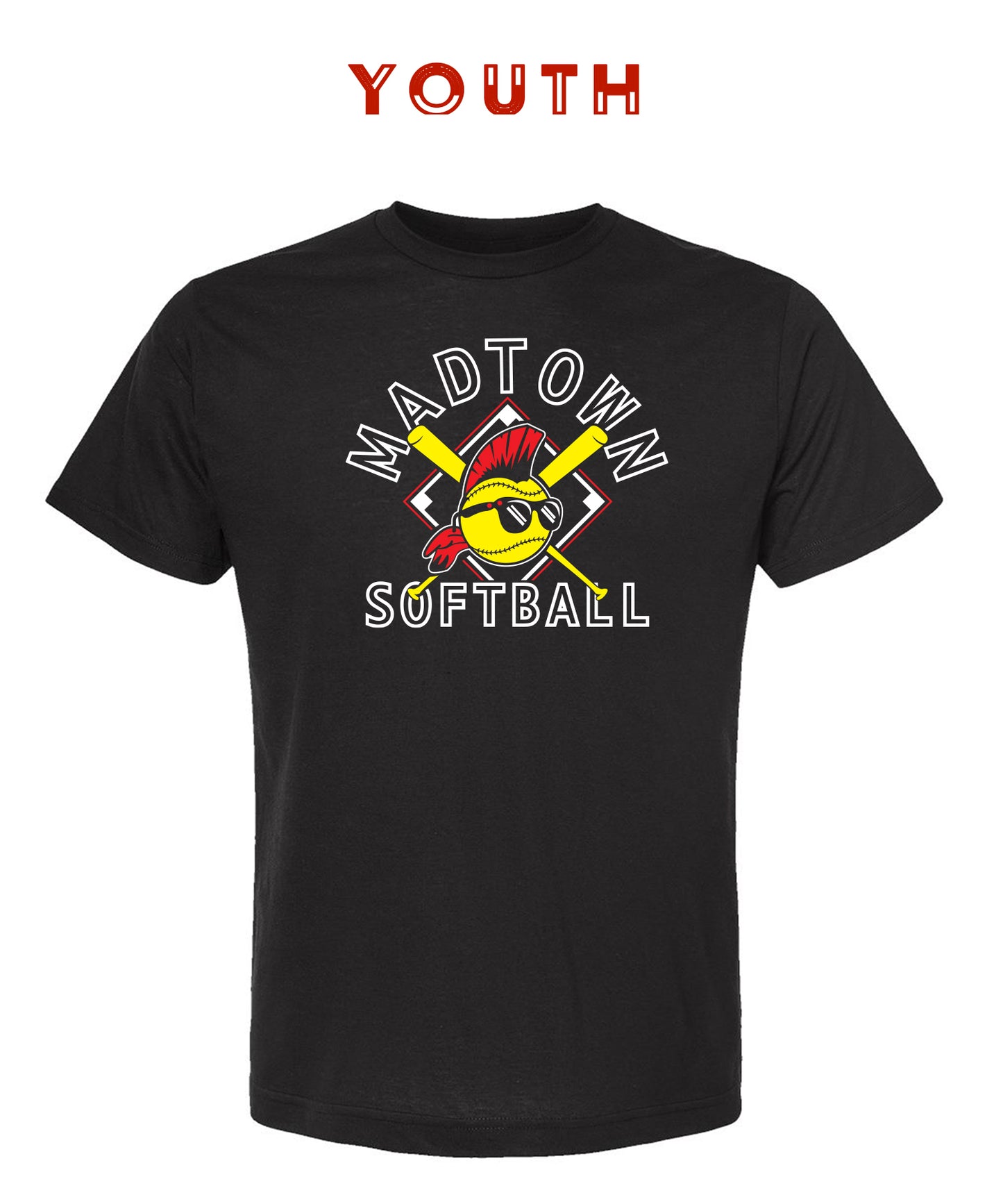 Youth Madtown Softball Crossed Bat