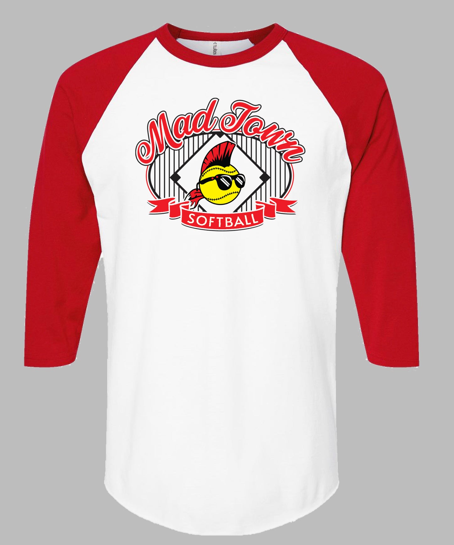 Madtown Softball Jersey Raglan T-Shirt
