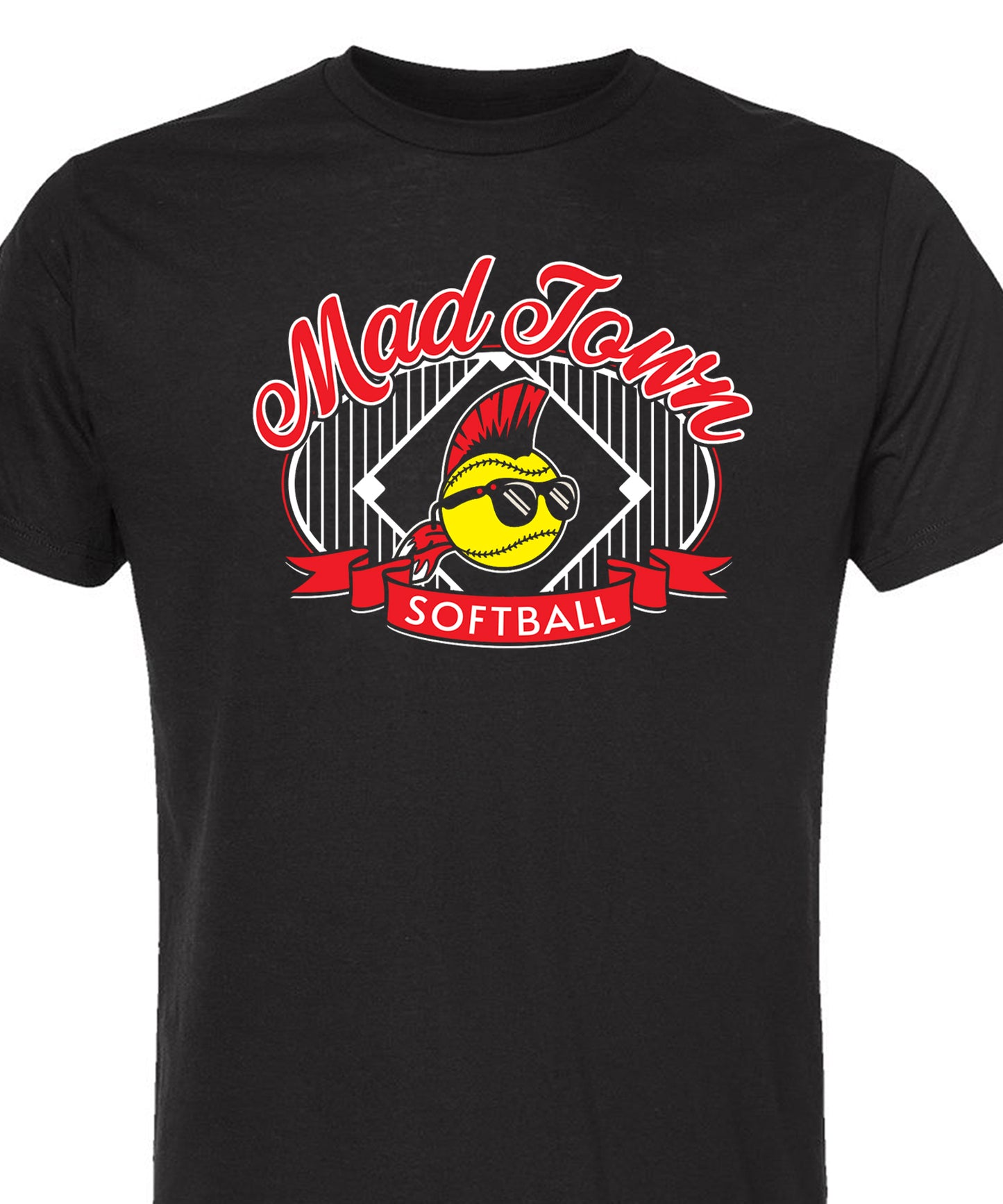 Madtown Black Pinstripe T Shirt