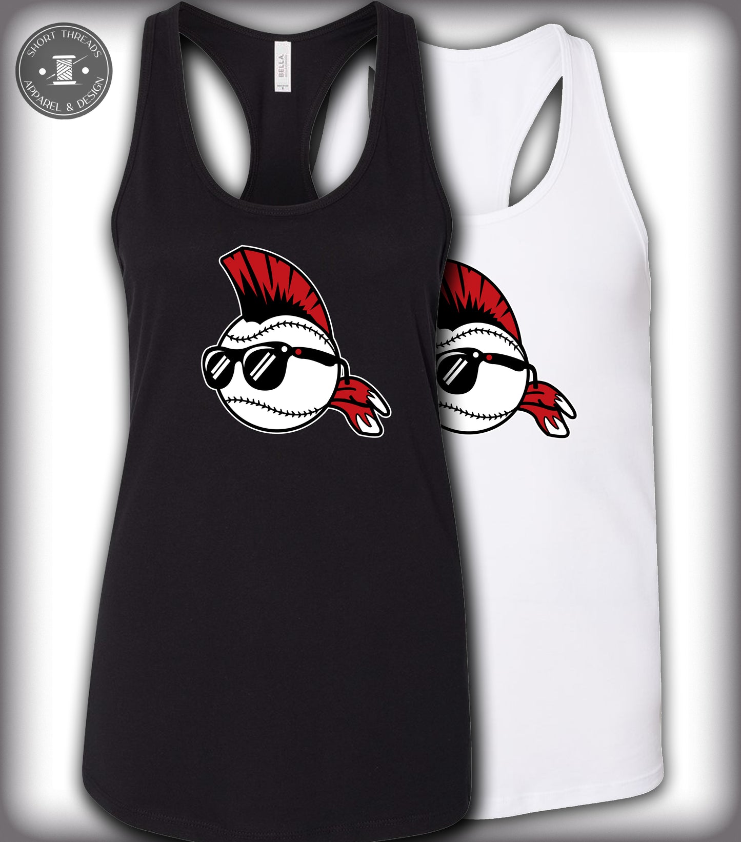 "Baseball Mascot" Women's Muscle Tank