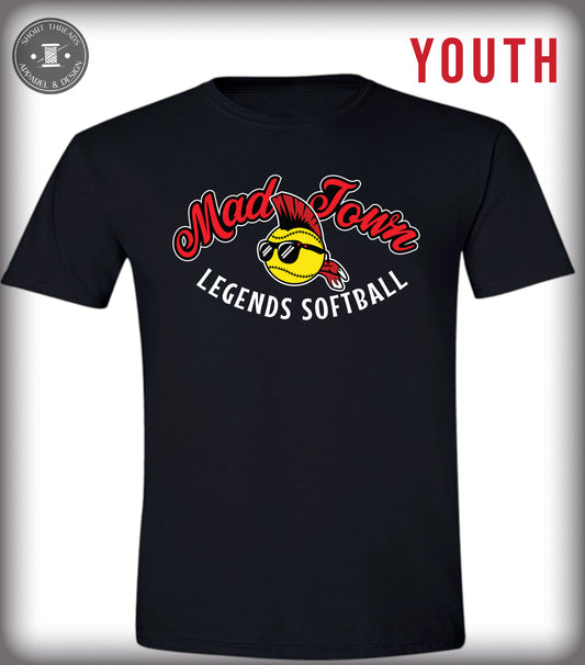 Youth Madtown Softball D2 Design T Shirt (Copy)
