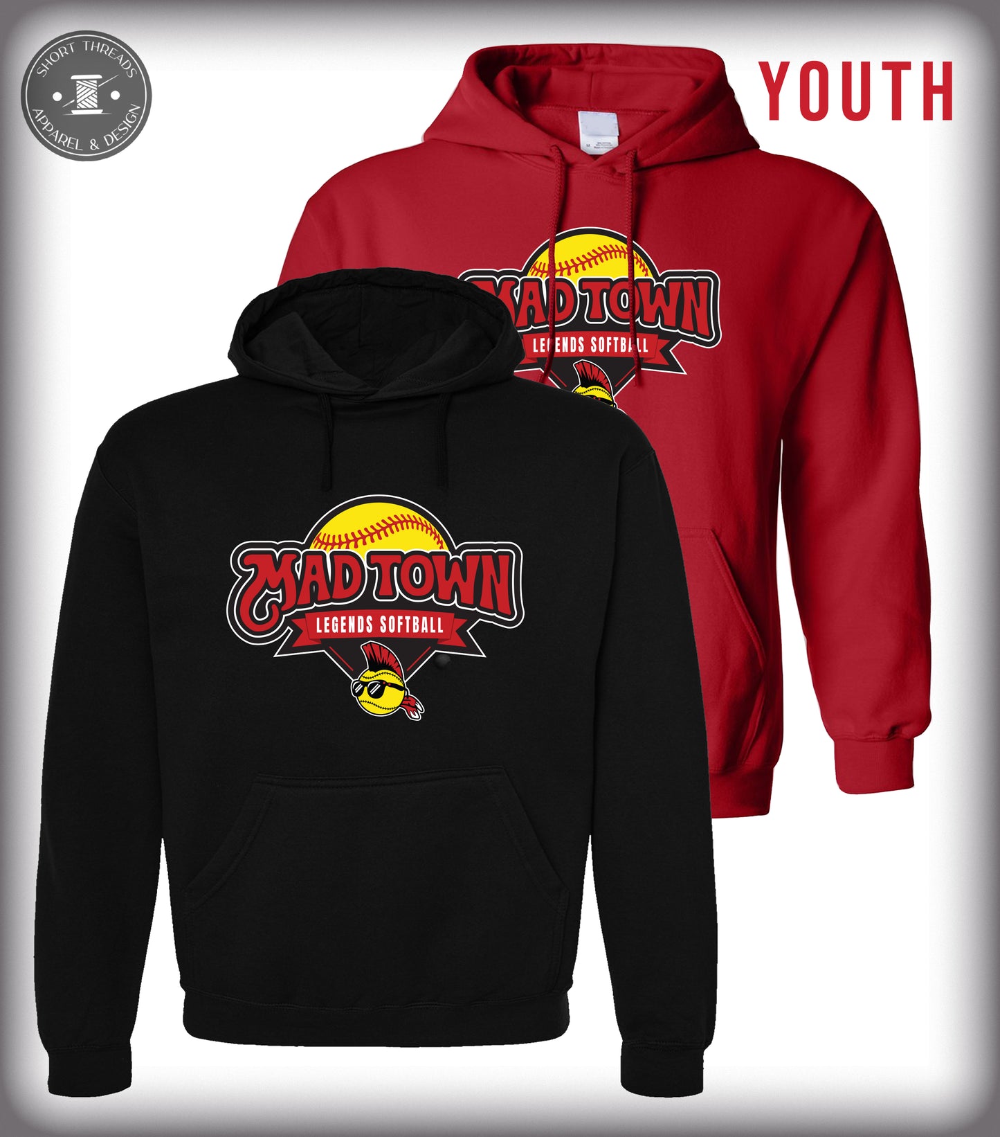 YOUTH Madtown Softball D1 Hoodie