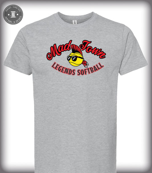 Madtown GRAY Adult D2 Design T Shirt