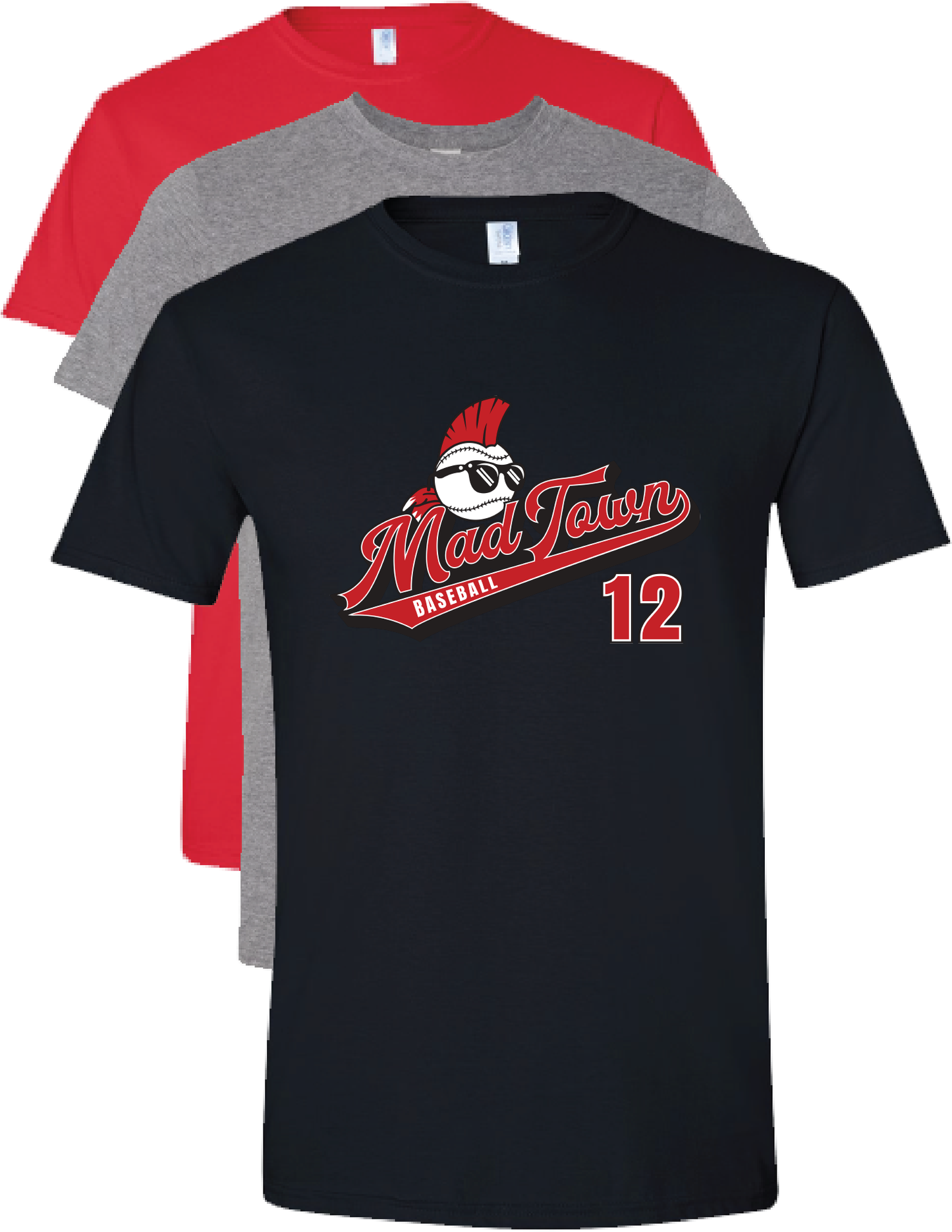 Unisex Crewneck T-Shirt w/ Tail Logo & Numbers