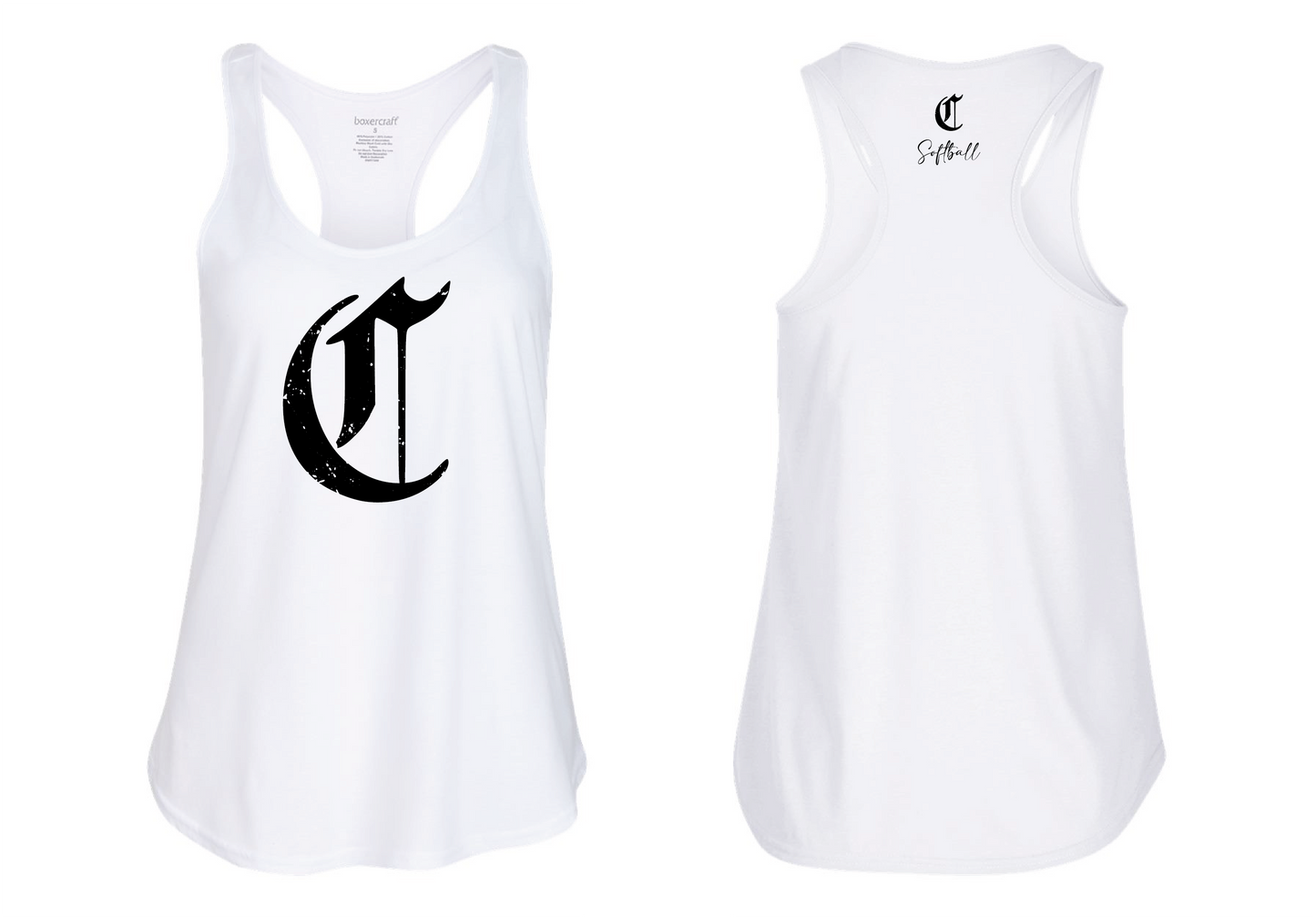Women's Racerback "Olde English Logo"