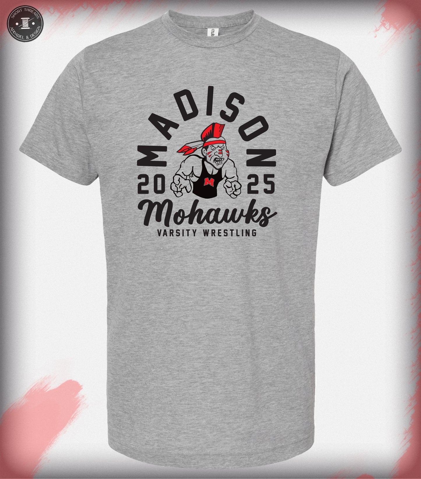 Wrestling Guy Gray Short Sleeve